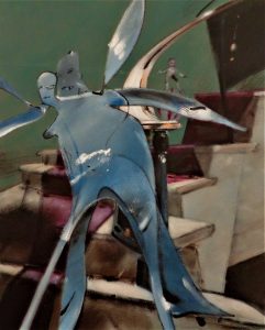 Ben and Laura on staircase. Dancers