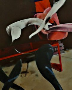 Ben with mouth chair. Dancer