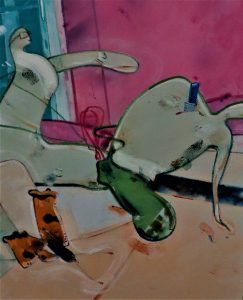 Laura and Ben with Comma butterfly. Dancers