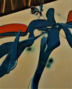 Laura and Ben with Purple Hairstreak butterfly. Dancers