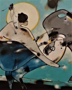 Laura and Rachel with Large White butterfly. Dancers