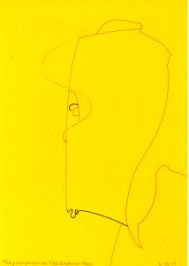 Tony Carpenter as The Elephant Man 2. Everybody's reading Festival. Leicester