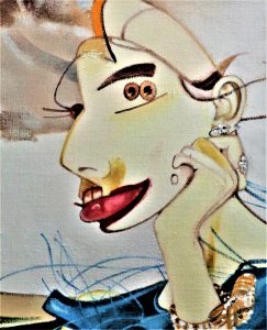 Zora Bishop as Mrs Sheldon with diamond bracelet. Shakespeare's Globe Theatre